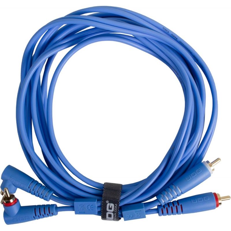 Аудиокабель UDG Set RCA Straight-RCA Angled Blue 3m (U97005LB)